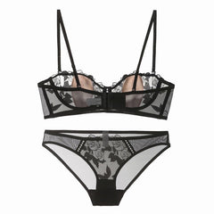 Floral Lace Sexy Underwire Lingerie Set