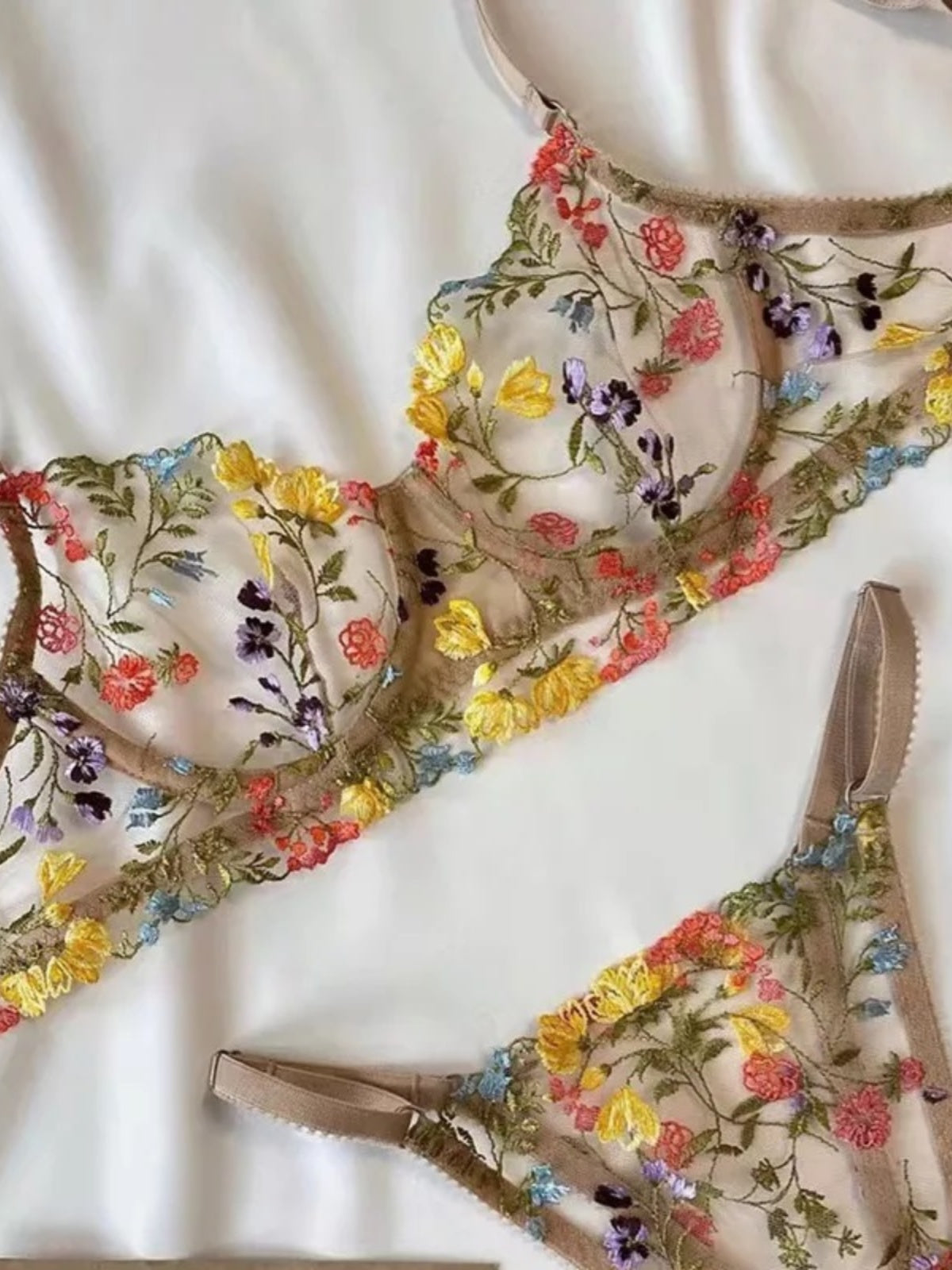 Floral Underwear Set