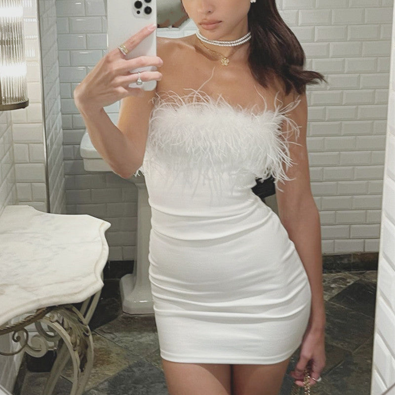 One-Shoulder Dress That Covers The Hips