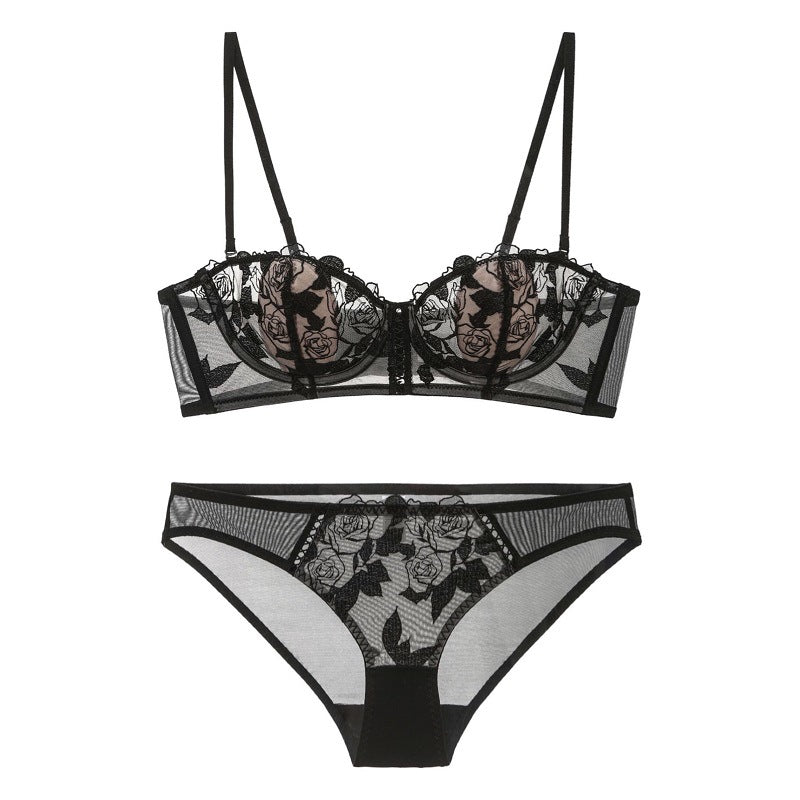 Floral Lace Sexy Underwire Lingerie Set