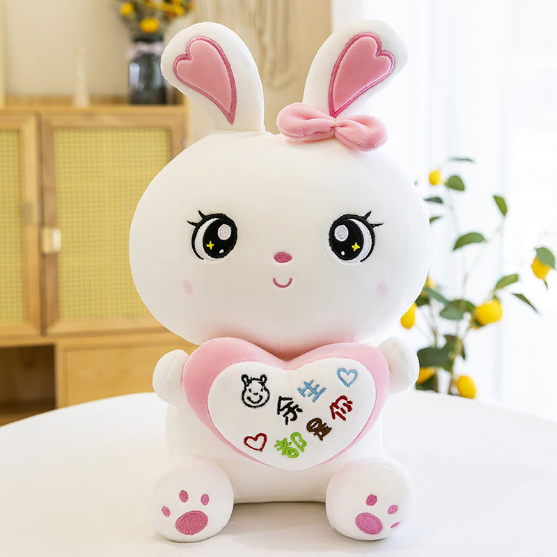 Cartoon Cute Fruit Love Rabbit Plush Doll Filled Sofa Pillow