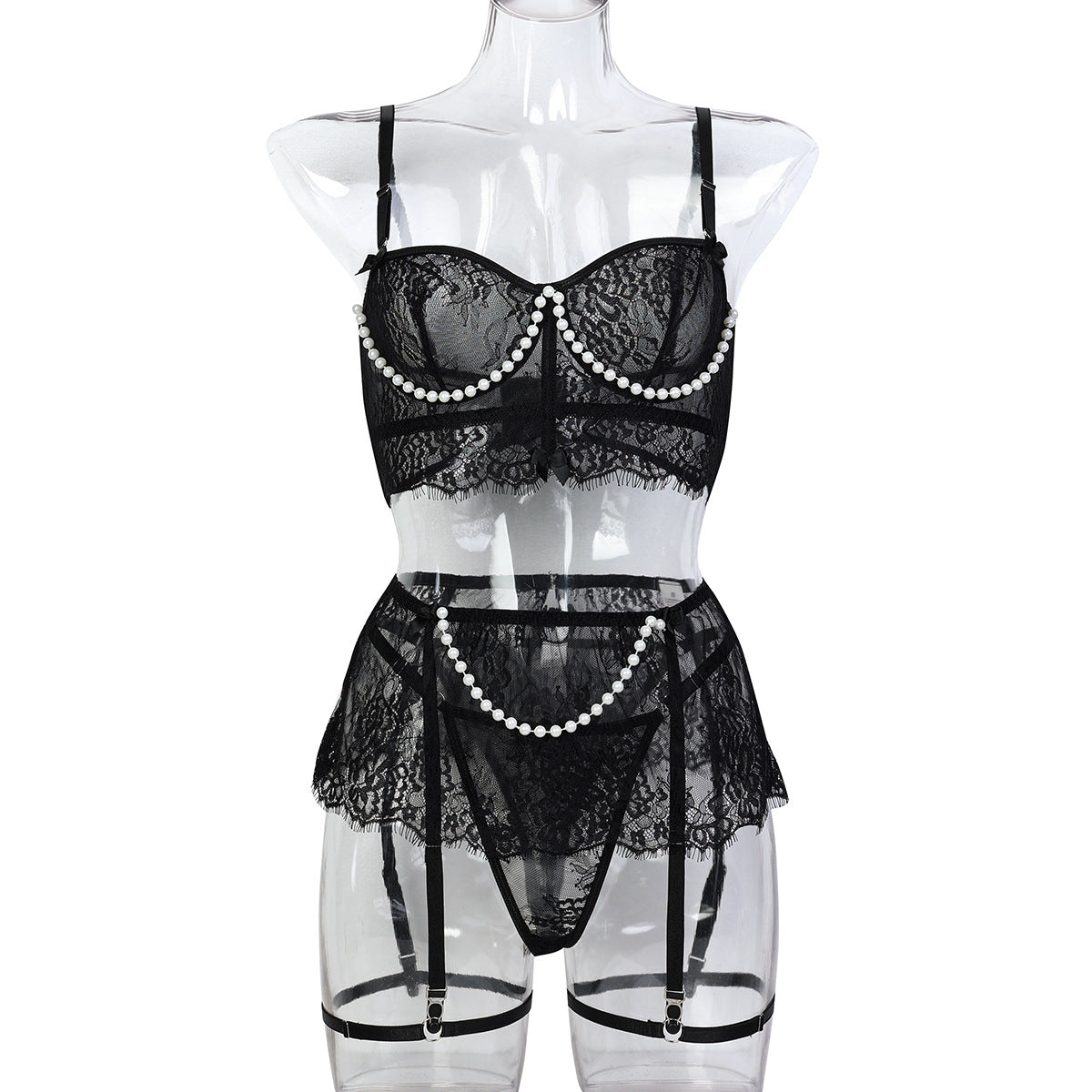 Pearl Lace Lingerie Set
