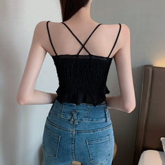 Three-dimensional Flower Lace V-neck Corsets