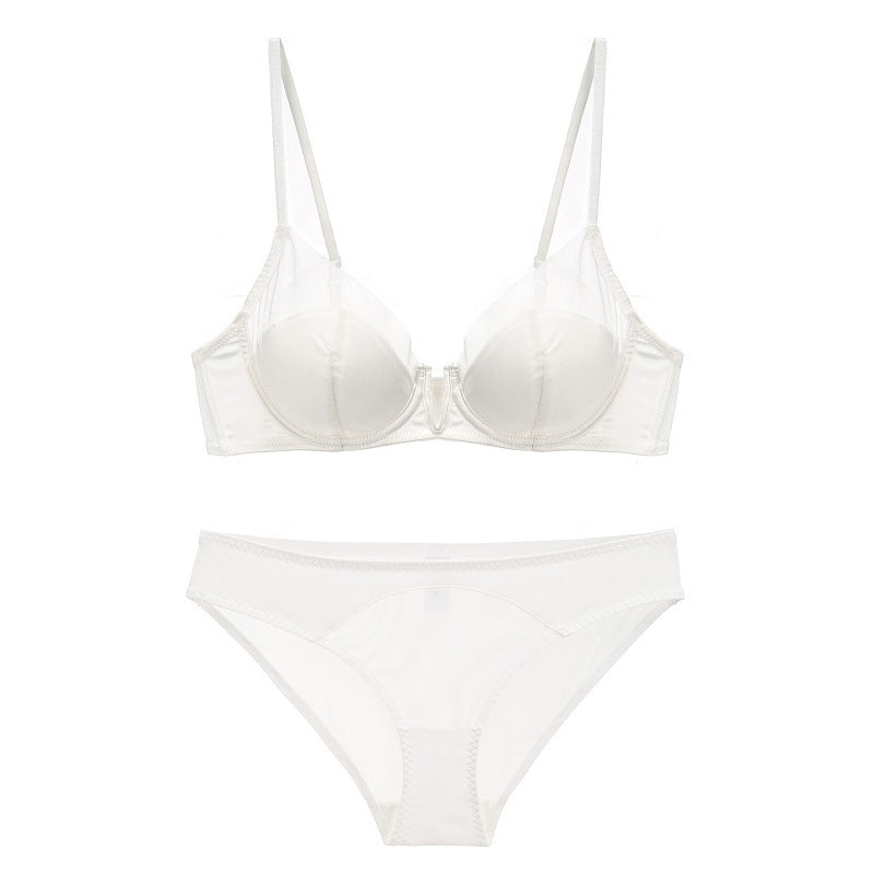 Sexy Deep V Underwire & brief Lingerie Set