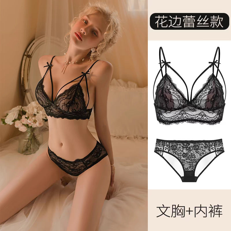 Lace Bralette Set Without Underwire