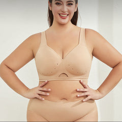 Plus Size Eamless Thin Bralettle Set