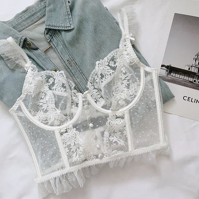 Sexy Lace Embroidery Corset