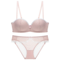 Sexy Lace Polka Dot Sexy Bralette Set