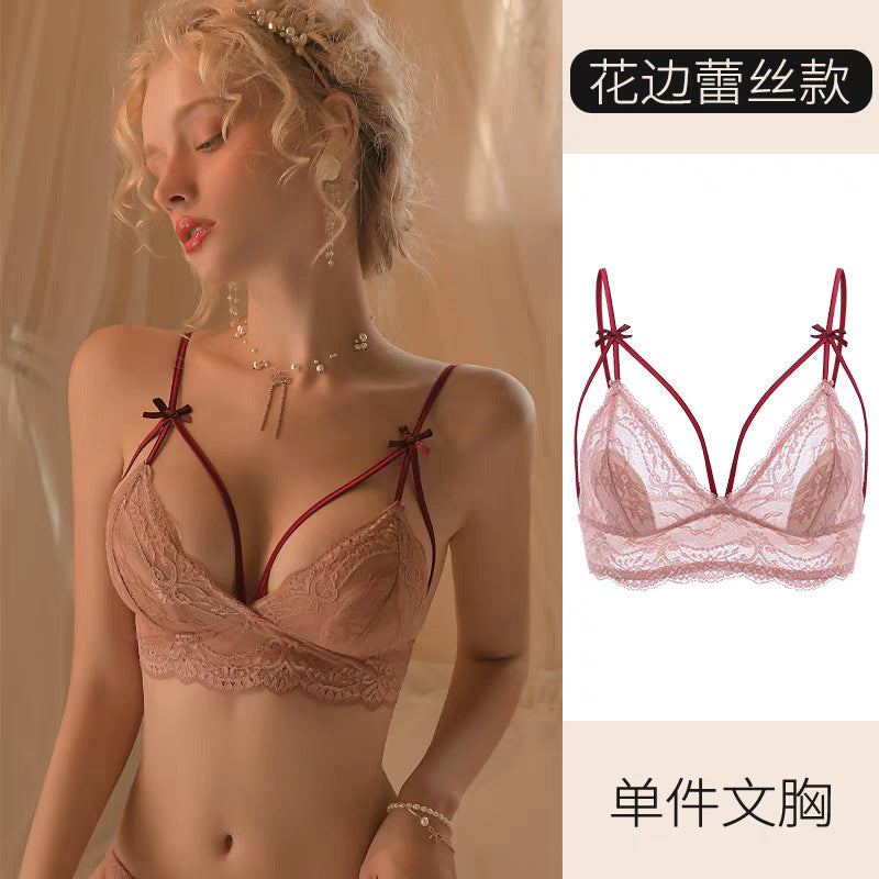 Lace Bralette Set Without Underwire