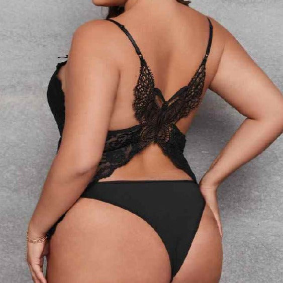 Sexy Bow Knot Transparent Lace Cross Corsets
