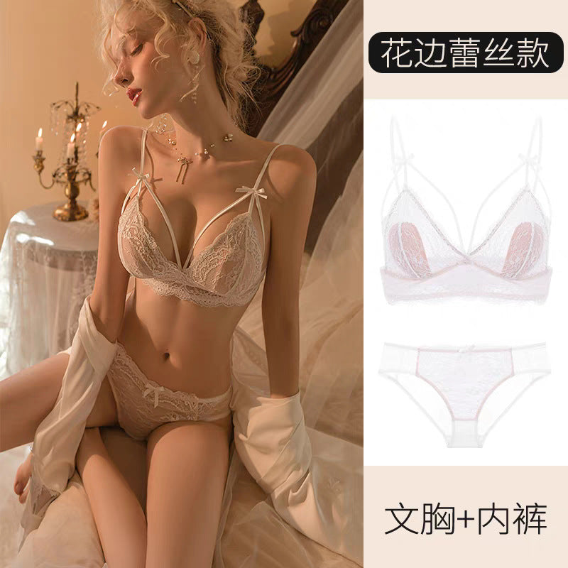 Lace Bralette Set Without Underwire