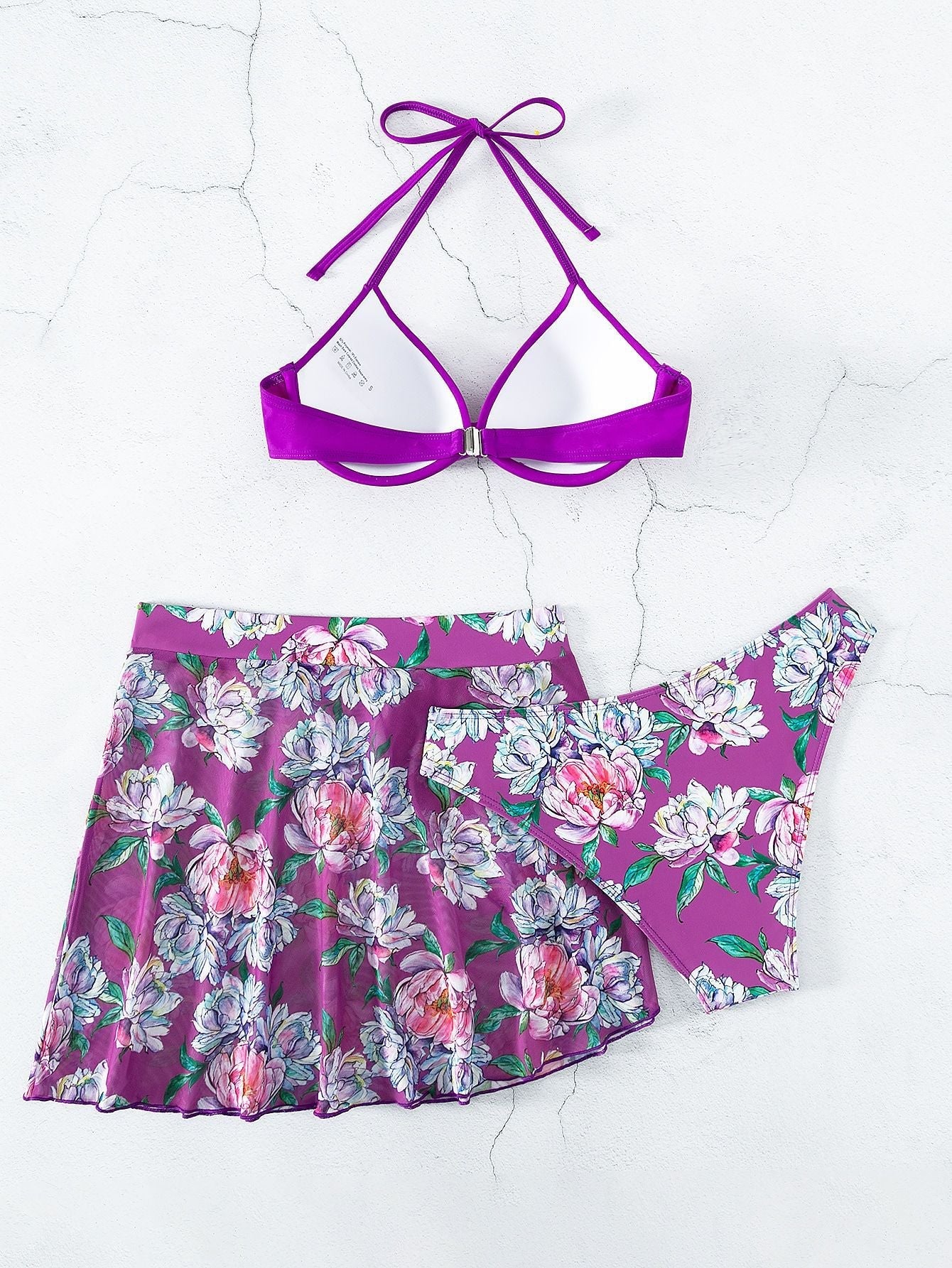Printed Three Piece Set Resort Swim