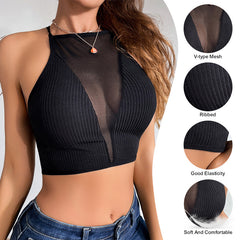 Sexy Mesh Hollow Straps Corsets