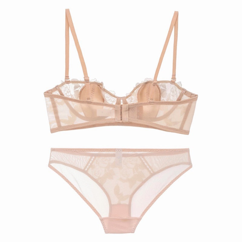 Floral Lace Sexy Underwire Lingerie Set