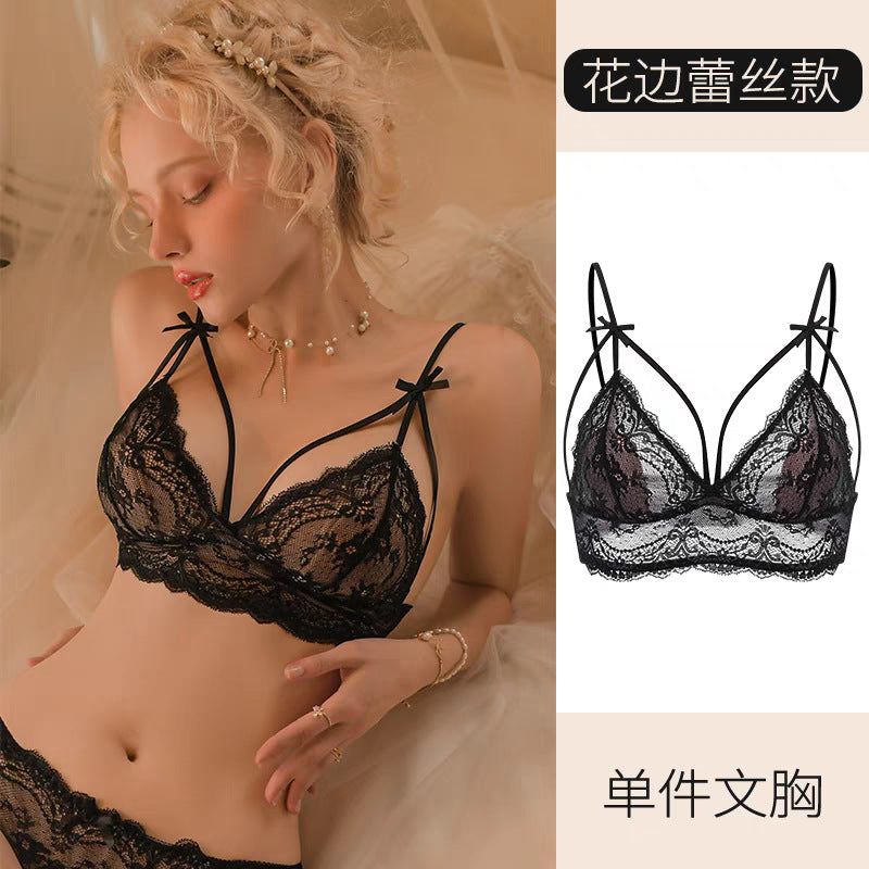Lace Bralette Set Without Underwire