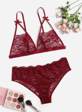 Plus Size Nocturnal Garden Bra Set