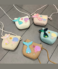 Ocean Mermaid Style Sequins Kids Messenger Bag