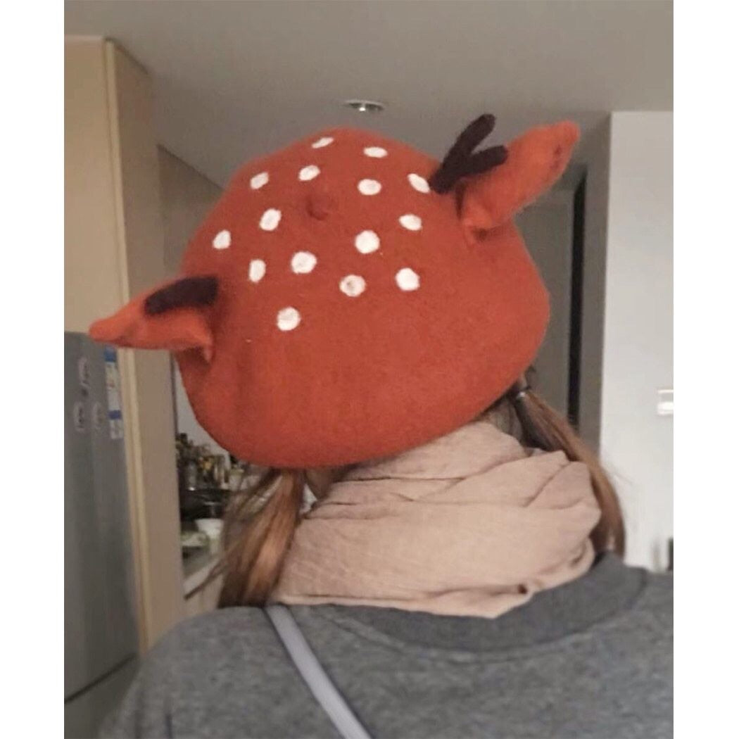 Oh Deer 🦌 Felted Wool Beret