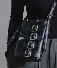 Original Design Leather Button Decorated Crossbody Bag