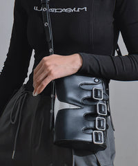 Original Design Leather Button Decorated Crossbody Bag