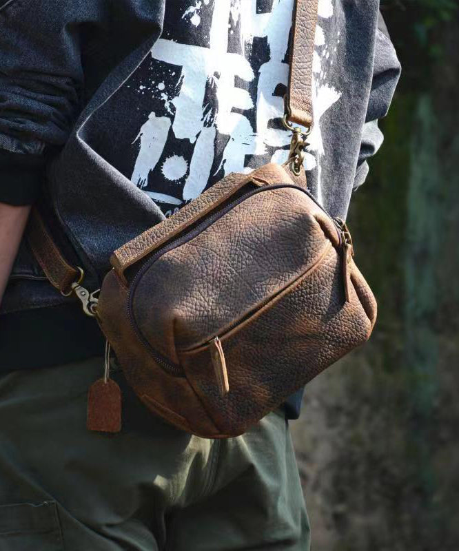 Original Durable Cowhide Crossbody Bag