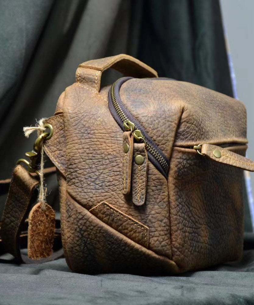 Original Durable Cowhide Crossbody Bag