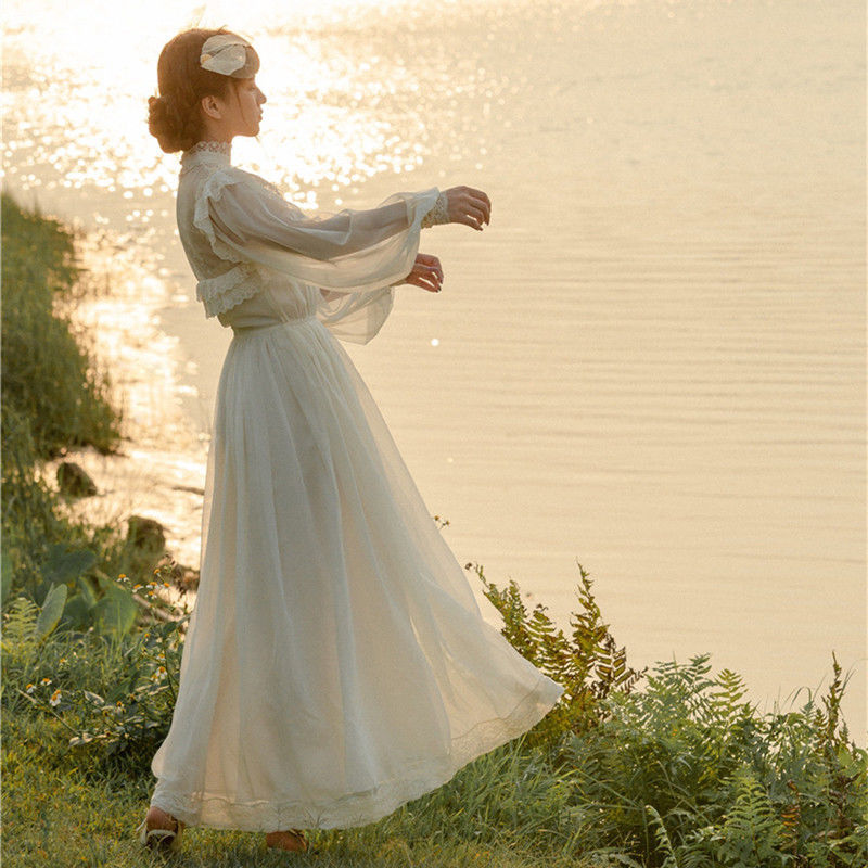Otylia Ethereal Romantic Royalcore Edwardian Vintage Dress