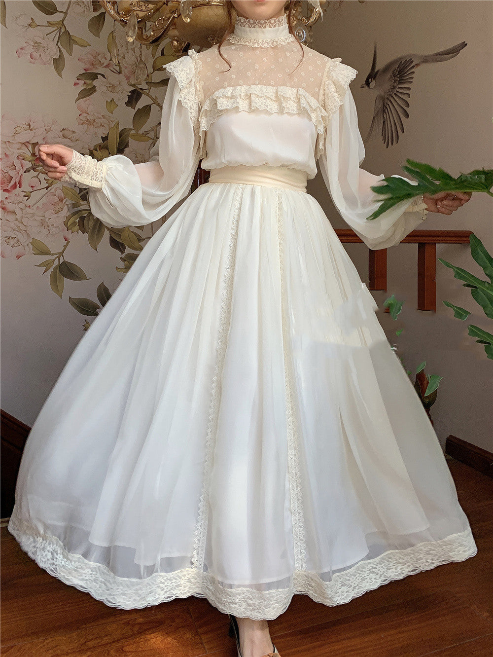 Otylia Ethereal Romantic Royalcore Edwardian Vintage Dress