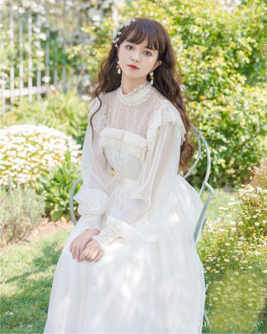 Otylia Ethereal Romantic Royalcore Edwardian Vintage Dress