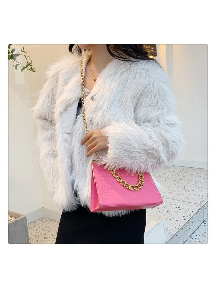 Stone Pattern Chain Ladies Stylish Shoulder Bags