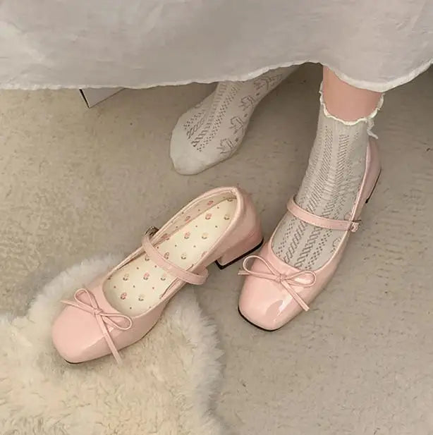 Patent Leather Women Mary Jane Shoes