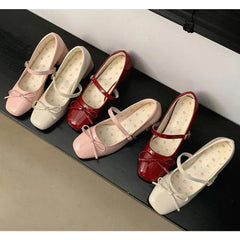 Patent Leather Women Mary Jane Shoes
