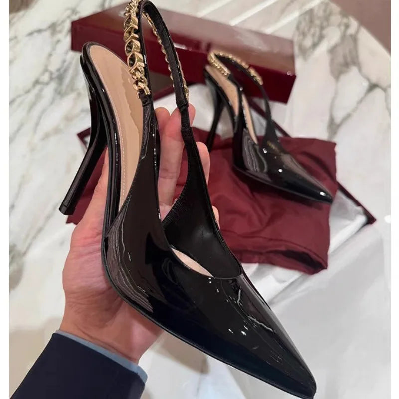 Patent Leather Elegant High Heels