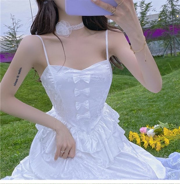 Princess Bride White Vintage-vibe Royalcore Dress