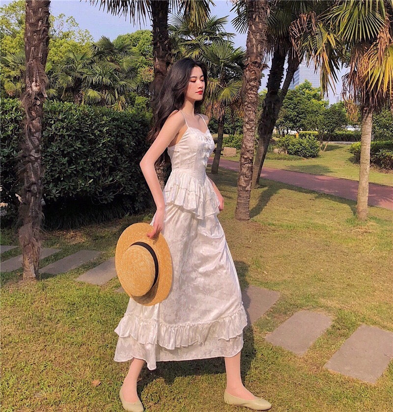 Princess Bride White Vintage-vibe Royalcore Dress