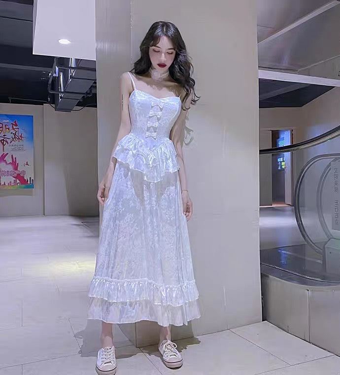 Princess Bride White Vintage-vibe Royalcore Dress