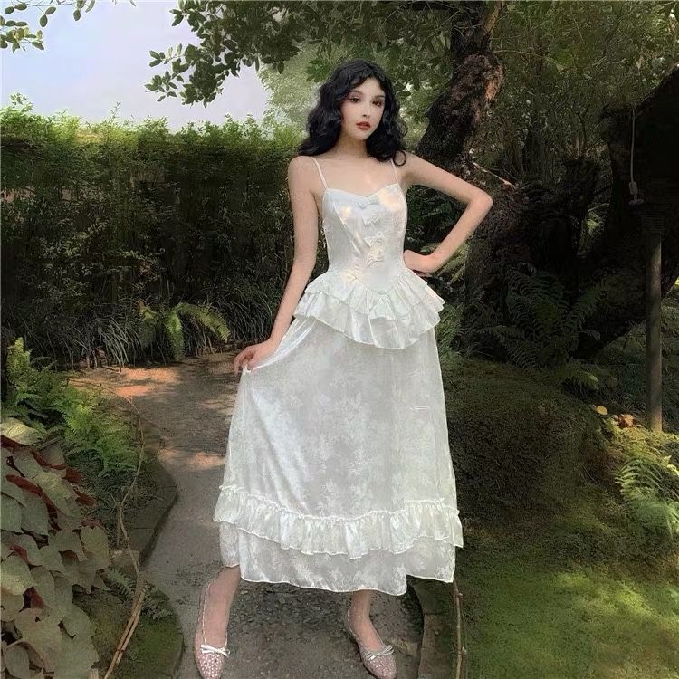 Princess Bride White Vintage-vibe Royalcore Dress