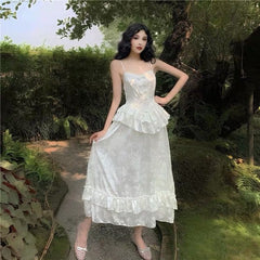 Princess Bride White Vintage-vibe Royalcore Dress