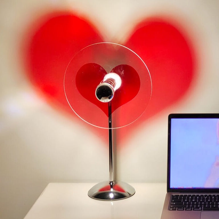 Red Heart Love Shine Aesthetic Room Lamp