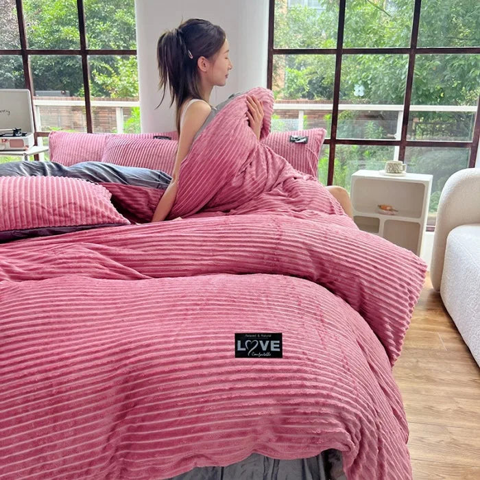 Winter Warm 3pcs Bedding Sets