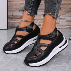 Casual Hollow Out Flat Sandals