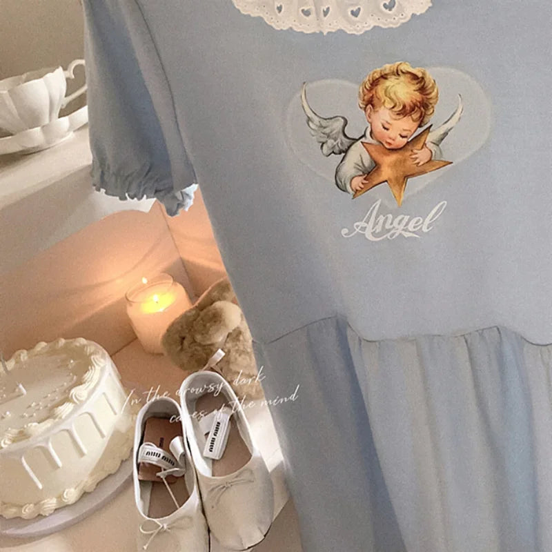 Blessed Babydoll Angelcore Dress