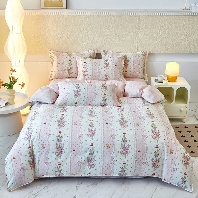 Geometric comforter cover 100%  Minimal 1 piece Cotton Skin-friendly Duvet cover Quilt covers for queen king single size bed