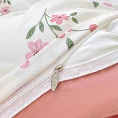 White Pink Bedding Set