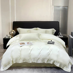 800TC Lyocell Soft Silky Cooling Summer Luxury Hollow Wide Edge Bedding Set