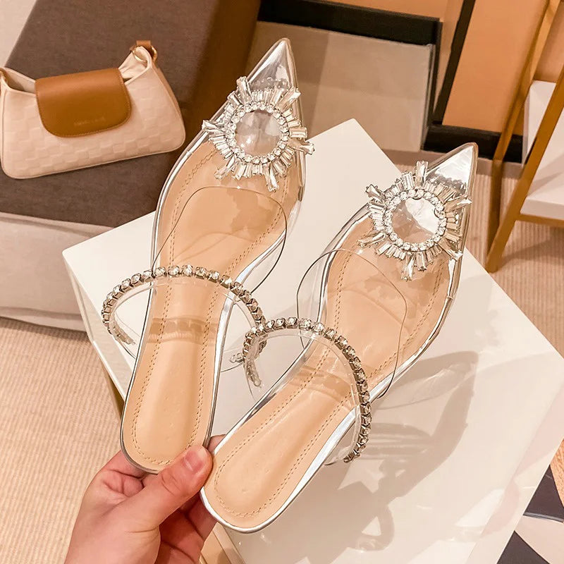 Luxury Rhinestone Transparent High Heels