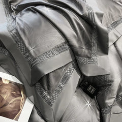 Luxury Egyptian Cotton Jacquard Silky Bedding Set