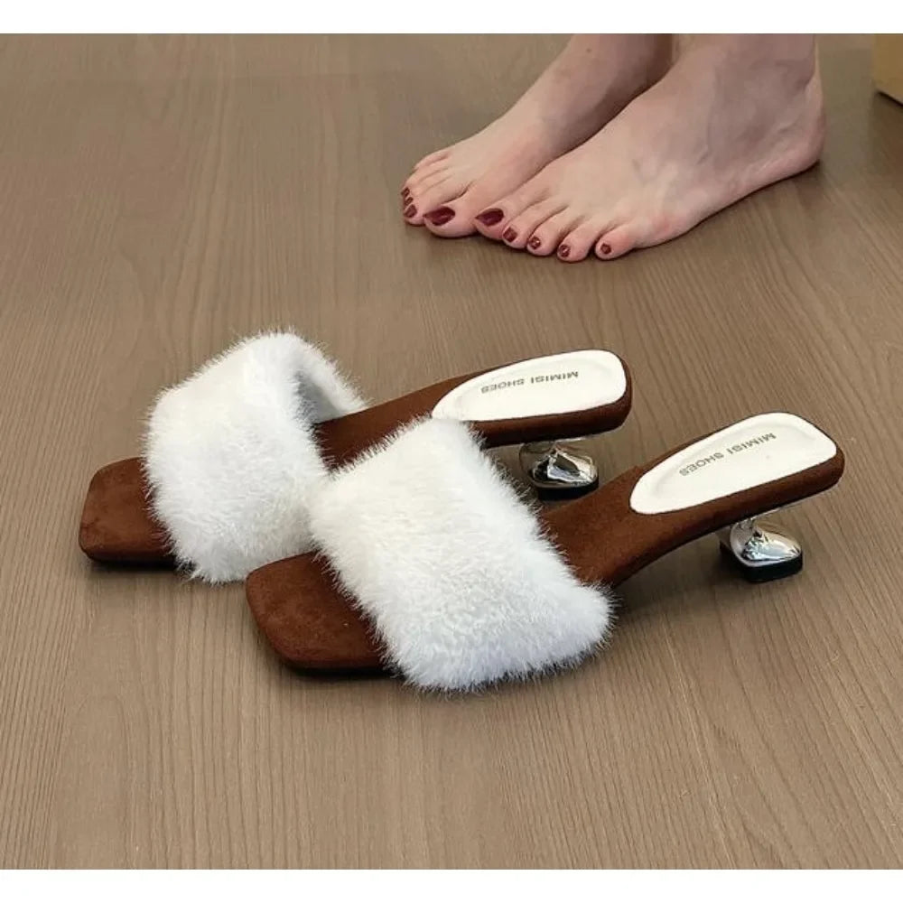 Square Toe Block Heel