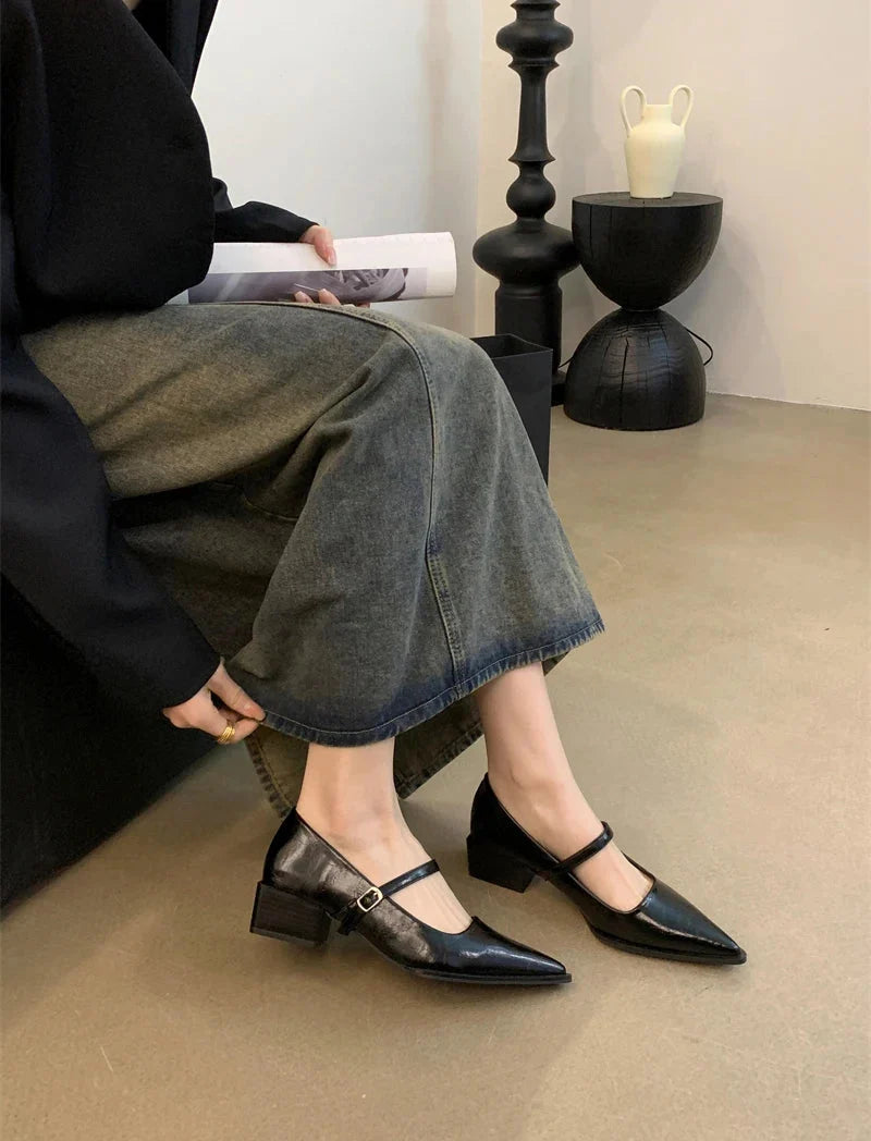 Keely Retro Pointed Toe Pumps