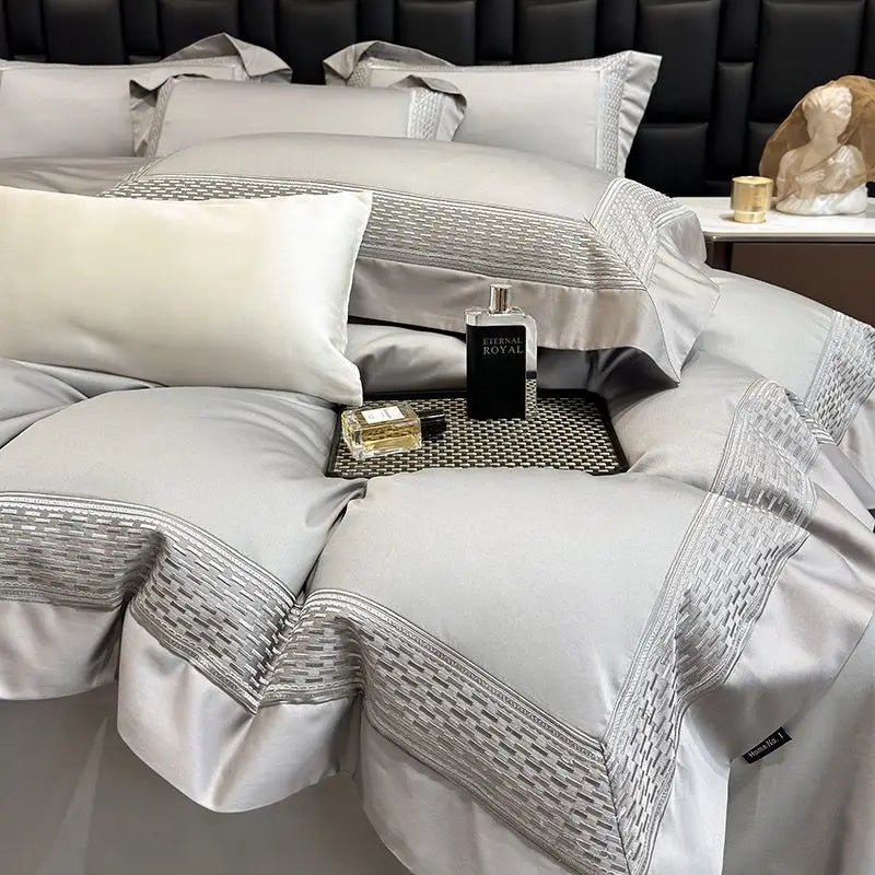600TC Egyptian Cotton Luxury Embroidery Hotel Style Bedding Set